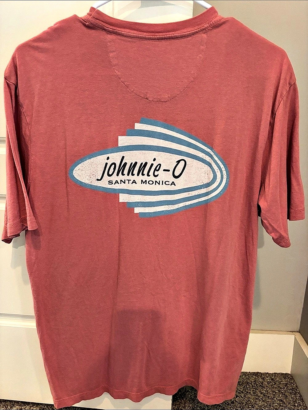 Johnnie-O Dale Cotton Blend T-Shirt Red Small